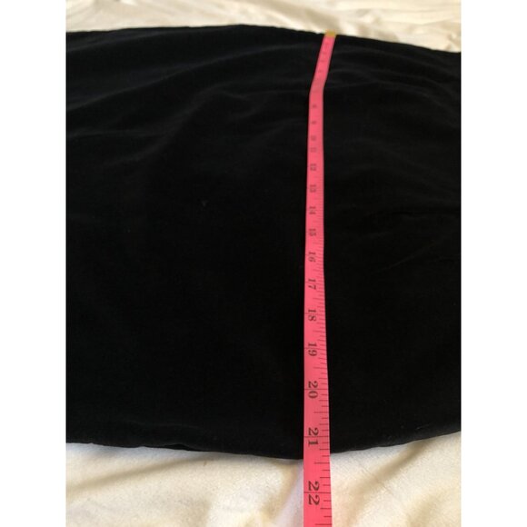 Vintage Black Velvet Pencil Skirt Women’s Size 14 Witchy Grunge Dark Romantic - Picture 8 of 8